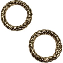 Elegantshop Metal Yaylı Çanta Klipsi 1 Çift 2,5 cm Lxs2