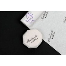 HUR-AY PACK Beyaz Üzeri Siyah Handmade Yazılı Pelur Kağıdı / Hediye Paket Kağıdı/ 50X70 / 15 Adet