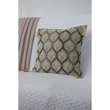 Bluenish Kırlent Arva Pillows Geleneksel Osmanlı Otantik Motifli Püsküllü Yastık Kılıfı 43CM*43CM