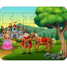 Gift Plus 24 Parça Ahşap Eğitici Yapboz Puzzle Seti (Set 6)