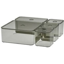 IKEA Vısslaan Gri Kutu Seti 5 Parça