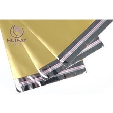 HUR-AY PACK 30X45 cm Lux Gold Metalize Hediye Poşeti / Hediye Paketi / 10 Adet