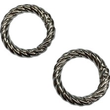Elegantshop Metal Yaylı Çanta Klipsi 1 Çift 2,5 cm Lxs2