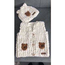 Örme Ayıcıklı Puffy Unısex Yelek