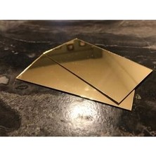 Tasarım Tabela Dekoratif Ayna Pleksi 4 x 8 cm 2 Adet