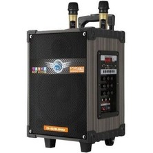 Umut Müzik GEDI-S-912 3 Kanal Taşınabilir Şarjlı Hoparlör Çift Telsiz