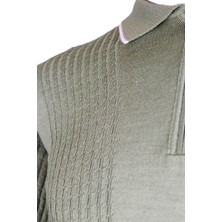 244100607 Nehir Fermuarlı Polo Y. Yeşil