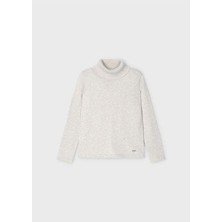 Mayoral Kız Çocuk Balıkçı Yaka Kazak - Krem