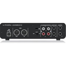 Behringer Behringer U-Phorıa UMC204HD Audiophile 2x4 USB Ses/mıdı Arayüzü, Mıdas Mikrofon Preamplifikatörleri, 24-BIT/192KHZ Çözünürlüklü Ses Kartı