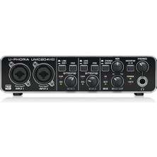 Behringer Behringer U-Phorıa UMC204HD Audiophile 2x4 USB Ses/mıdı Arayüzü, Mıdas Mikrofon Preamplifikatörleri, 24-BIT/192KHZ Çözünürlüklü Ses Kartı