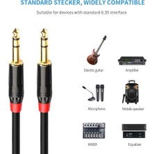 YKA 6.3 mm Trs Stereo Erkek - Erkek Kablo 5 mt