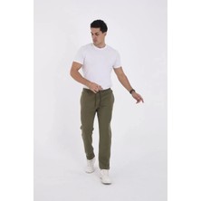 Unisex Üç Iplik Basic Eşofman Pantolon - Haki