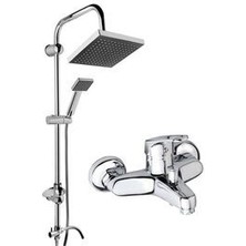 Banyo Musluğu Çeşmesi Bataryası ve Krom Robot Duş Sistemi Set Takım