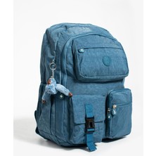 Duomino Krinkıl Suya Dayanıklı Büyük Boy Turkuaz Mavi Klinkır Sırt Çantası 15,6 Laptop Seyahat Okul Çanta