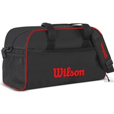 Wilson Spor ve Seyahat Çantası 40 Litre Siyah Omuz Askılı Ayakkabı Bölmeli