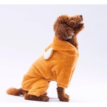 Pawstar Latte Tapeti Peluş Küçük Irk Köpek Tulumu (9 Kg-11 kg Arasına Uygun Bedenlerde)
