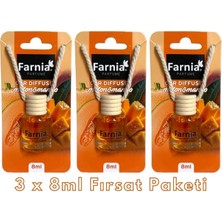 Farnia Yüksek Esanslı Askılı Araç Kokusu Edp Parfüm Mango Kavun 8 Ml 3 Adet Avantaj Paketi