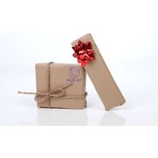 HUR-AY PACK Kraft Üzeri Kırmızı Çiçekli  Pelur Kağıdı / Hediye Paket Kağıdı/ 50X70 / 15 Adet