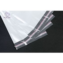 HUR-AY PACK 35X50 cm Lux Gümüş Gri Metalize Hediye Poşeti / Hediye Paketi / 10  Adet
