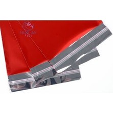 HUR-AY PACK 35X50 cm Lux Kırmızı Metalize Hediye Poşeti / Hediye Paketi / 10  Adet