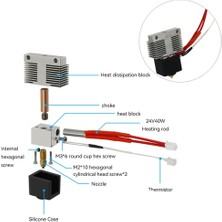 Hobi Mekatronik Elegoo Neptune 4-4 Pro Uyumlu Full Hotend Seti(Soğutucu Gövde Dahil)