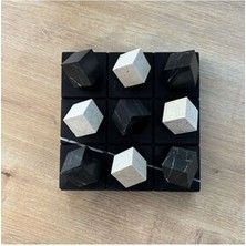 Xox Toros Siyahı Dekoratif Obje , Lüks Hediyelik , Siyah Mermer Xox