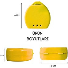 APLUSSAĞLIK Diş Protez Saklama Kabı Yüksek Kalite Sarı Renk Kompakt Model Saklama Kabı