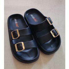 Akınal Bella  Çift Tokalı  Günlük  Terlik  Kadın   Ortopedik