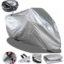Arora Crv 125 Için Arka Çanta Ve Kilit Uyumlu Gri Motosiklet Branda, Güvenli