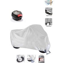 Kymco People S 150I Için Arka Çanta Ve Kilit Uyumlu Gri Motosiklet Branda, Güvenli