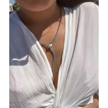 Nice Boutique Tasarım Çelik Snake Ayarlanabilir Tasarım Kolye