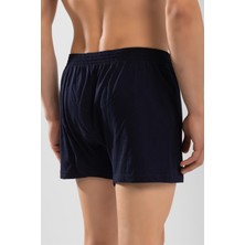 Baykar Erkek Pamuklu Düz Boxer 3'lü Set 1119 Lacivert