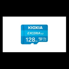 Kıoxıa 128GB Exceriag2, LMEX1L128GG2, U1 V30 4k, CL10, 100MB/S, Microsd Kart Bellek (Sd Adaptörlü)