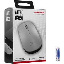 Altec Lansing ALBM7305, Gümüş, 2.4ghz, Usb,  1600DPI, Kablosuz Optik Mouse