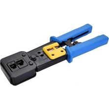 LokiTech Tools Ez RJ45 RJ11 Yeni Nesil Delikli Konnektör Pense, Çakma Sıkma Pensesi Cat5 Cat6 Ağ Sıkma Pensesi