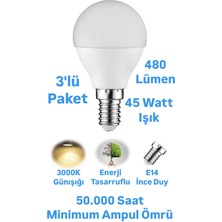 Repplam ACK 5W Top Ampul Günışığı E14 Ince Duylu Avize Ampulü 480 Lümen Küçük Ampul