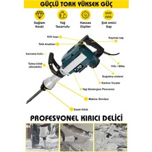 Power Black 16 Kg Kırıcı Darbeli Hilti + 2 Adet Sivri ve Yassı Uç