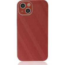 FUJİMAX Apple iPhone 14 Plus Kılıf Kamera Korumalı Arkası 9h Temperli Cam Yüzey Soft Tasarım Glass Kapak