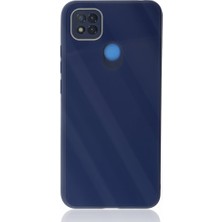 FUJİMAX Xiaomi Redmi 9c Kılıf Kamera Korumalı Arkası 9h Temperli Cam Yüzey Soft Tasarım Glass Kapak