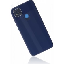 FUJİMAX Xiaomi Redmi 9c Kılıf Kamera Korumalı Arkası 9h Temperli Cam Yüzey Soft Tasarım Glass Kapak