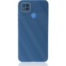 FUJİMAX Xiaomi Redmi 9c Kılıf Kamera Korumalı Arkası 9h Temperli Cam Yüzey Soft Tasarım Glass Kapak