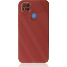 FUJİMAX Xiaomi Redmi 9c Kılıf Kamera Korumalı Arkası 9h Temperli Cam Yüzey Soft Tasarım Glass Kapak