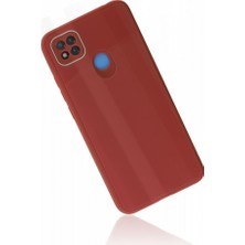 FUJİMAX Xiaomi Redmi 9c Kılıf Kamera Korumalı Arkası 9h Temperli Cam Yüzey Soft Tasarım Glass Kapak