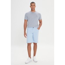 Altınyıldız Classics Slim Fit Dar Kesim Yan Cepli Gofre Desenli Şort