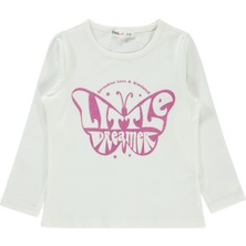 Civil Girls Kız Çocuk Sweatshirt 2-5 Yaş Ekru