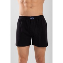 Baykar Erkek Pamuklu Düz Boxer 3'lü Set 1119 Siyah