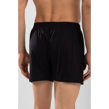 Baykar Erkek Pamuklu Düz Boxer 3'lü Set 1119 Siyah