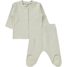 Civil Baby Erkek Bebek Pijama Takımı 1-6 Ay Taş Rengi
