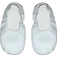 Beyaz Pisipisi Bale Ayakkabısı Bir Beden Büyük Sipariş Veriniz 26 No