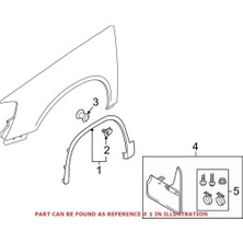Çamurluk Dodiği Ön Sol Dodık Vw Tıguan Bm 11-15 (Oem No: 5N0854731B9B9)